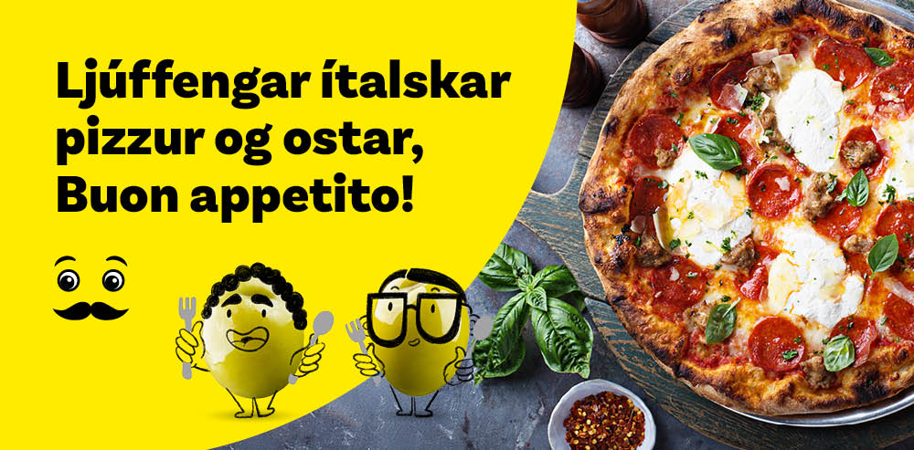 Ítalskt 2026 - pizzur og ostar