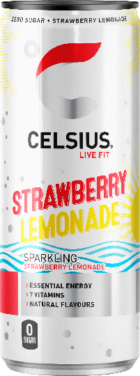 Celsius strawberry lemonade