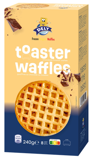Dely toaster waffles chocolate