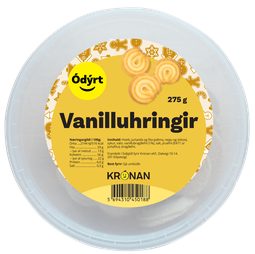 Ódýrt vanilluhringir