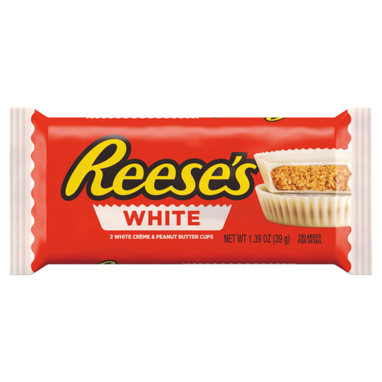 Reeses peanut butter cups hvítt súkkulaði