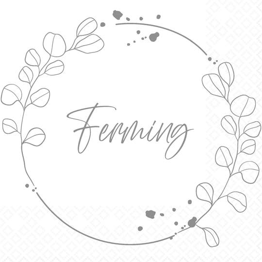 Home Fashion servíettur ferming silfur 33x33