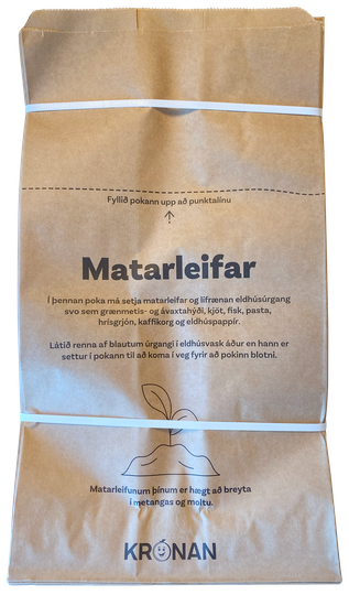 Krónu matarleifapokar 80stk
