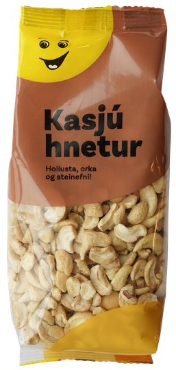 Krónu kasjúhnetur brotnar