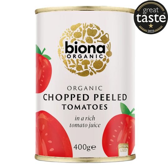 Biona tómatar hakkaðir