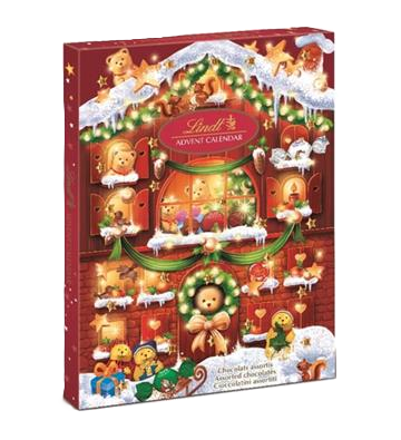 Jóladagatal lindt teddy