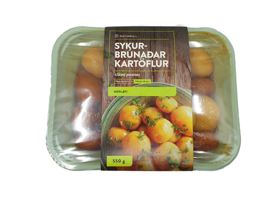 Matseðill sykurbrúnaðar kartöflur