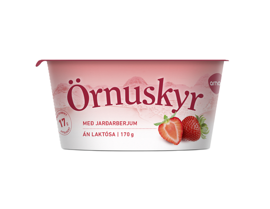 Arna skyr jarðarberja