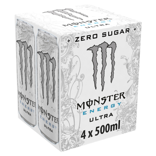 Monster 4pk energy ultra white