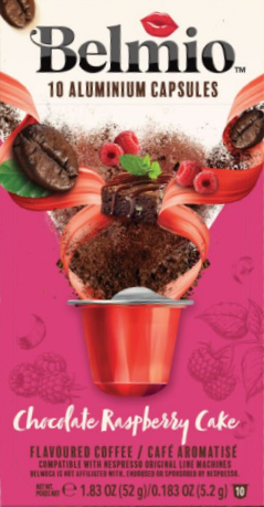 Belmio chocolate raspberry cake