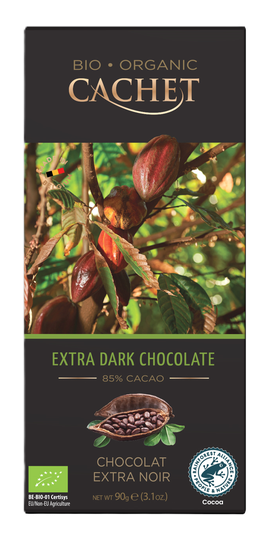 Cachet lífrænt dökkt súkkulaði 85%