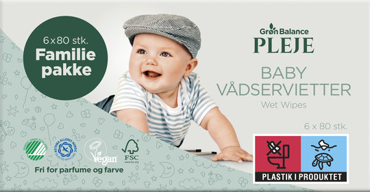 Grön Balance blautklútar barna magnkassi