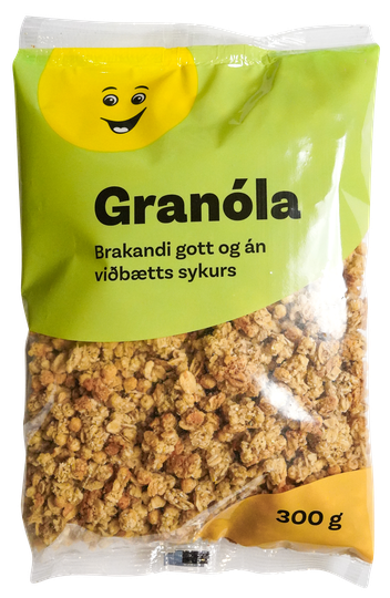 Krónu granóla án viðbætts sykurs