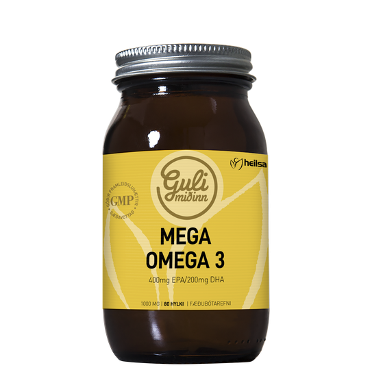 Guli miðinn mega omega 3