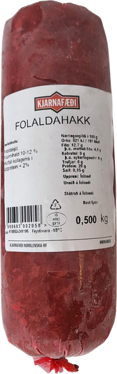 Kjarnafæði folaldahakk frosið