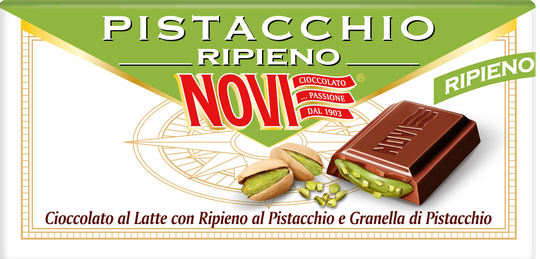 NOVI súkkulaði m. pistasíufyllingu