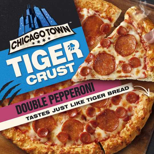 Chicago Town tiger crust double pepperoni