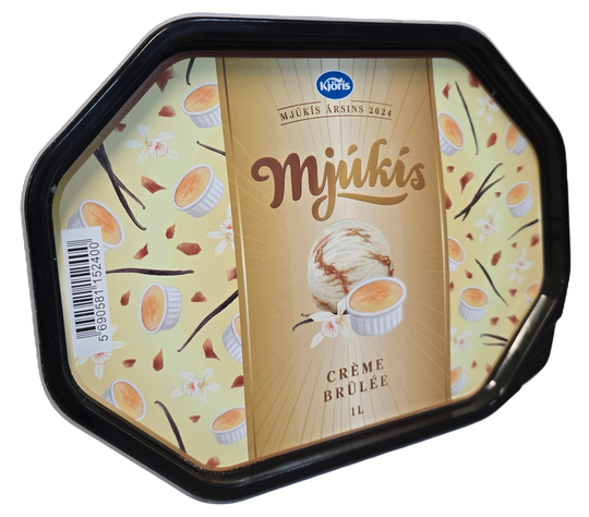 Kjörís mjúkís creme brulee