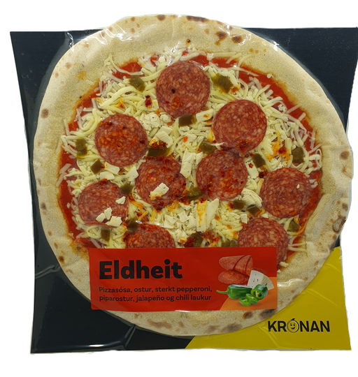 Krónu pizza eldheit