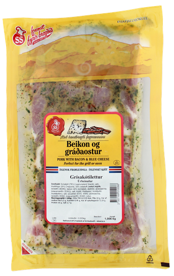 SS grísakótilettur beikon&gráðaostur