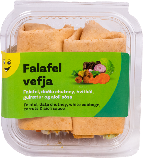 Krónu falafelvefja