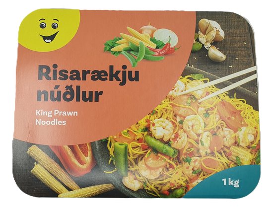 Krónu rækjunúðlur
