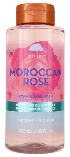 Tree Hut moroccan rose foaming gel wash