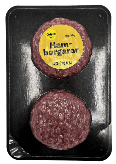 Ódýrt hamborgarar 2x130g