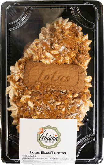 Ísbúðin Hlemmur lotus biscoff croffle