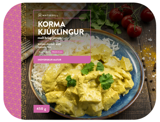 Matseðill korma kjúklingur
