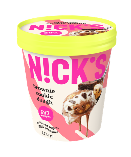 Nicks ís brownie cookie dough
