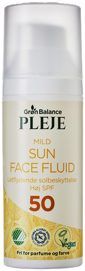 Grön Balance sólarvörn andlit spf50