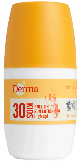 Derma sólarvörn barna roll-on spf30