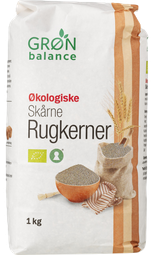 Grön Balance rúgkjarnar skornir