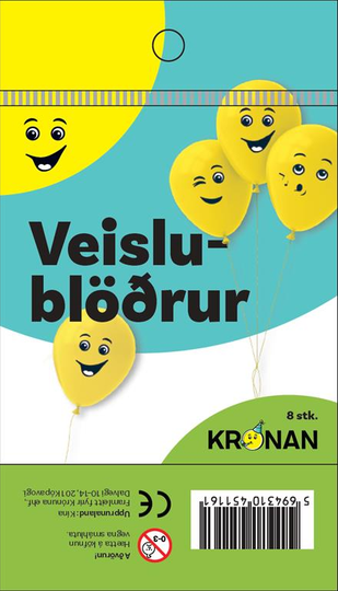 Krónu veislublöðrur