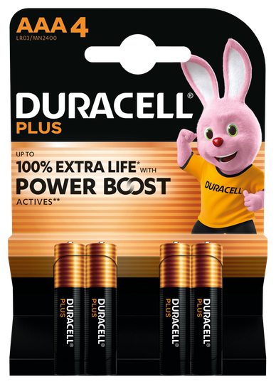 Duracell plus booster aaa rafhlöður