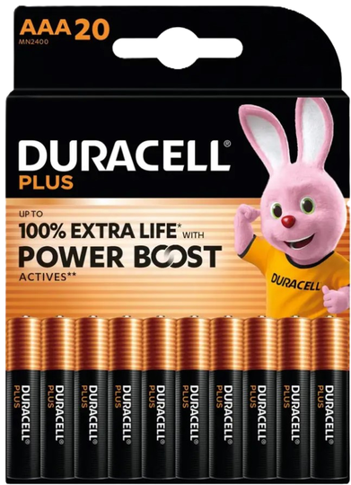Duracell plus booster aaa rafhlöður