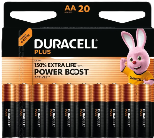 Duracell plus booster aa rafhlöður