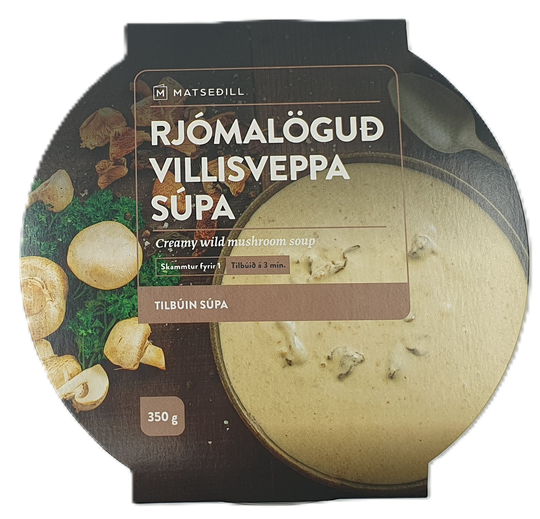 Matseðill rjómalöguð villisveppasúpa