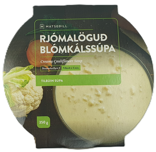 Matseðill rjómalöguð blómkálssúpa