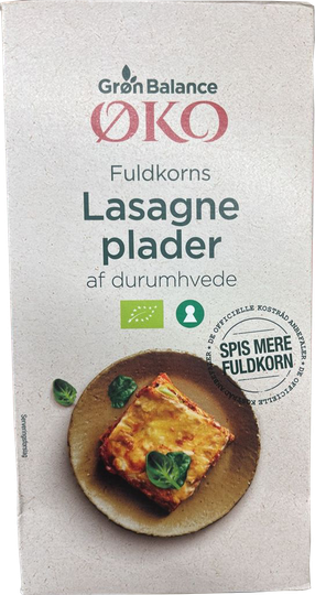 Grön Balance heilhveiti lasagne