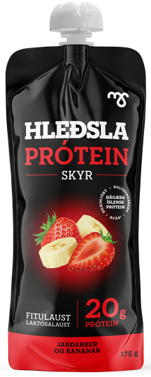 Hleðsla próteinskyr jarðarberja&banana