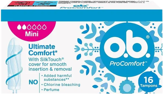 O.B. pro comfort tíðatappar mini