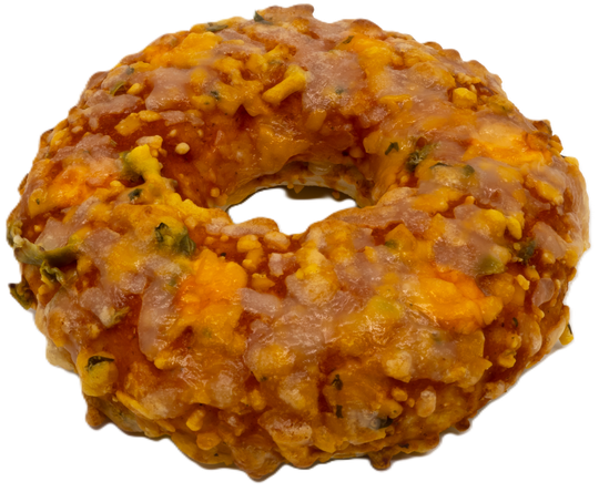 Krónu pizzakleinuhringur með cheddar