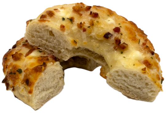 Krónu pizzakleinuhringur með skinku