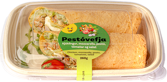 Krónu pestó kjúklingavefja