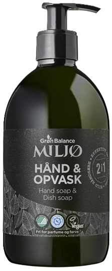Grön Balance handsápa & uppþvottalögur