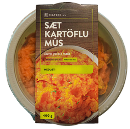 Matseðill sætkartöflumús