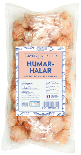 Fiskverzlun Hafliða humarhalar skelflettir fulleldaðir