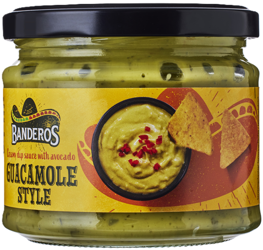 Banderos guacamole ídýfa
